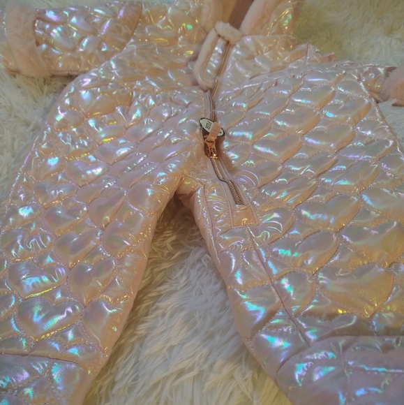 S. Rothschild Baby Girls Faux Fur Trim pram pink - Picture 5 of 13